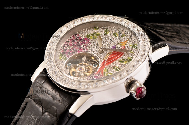 Bvlgari Bvlgari Series SS/SS Diams/Blk Tourbillon TFF Automatic 102165 BBLP37PDGDLTB