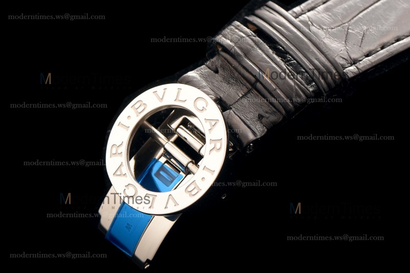 Bvlgari Bvlgari Series SS/SS Diams/Blk Tourbillon TFF Automatic 102165 BBLP37PDGDLTB