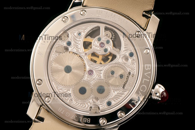 Bvlgari Bvlgari Series SS/SS Diams/Wht Tourbillon TFF Automatic 102165 BBLP37PDGDLTB