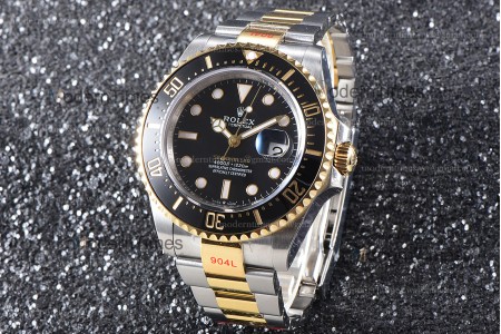 Rolex Sea Dweller Series YG/YG TT Cer Blk GMF Automatic m126603-0001