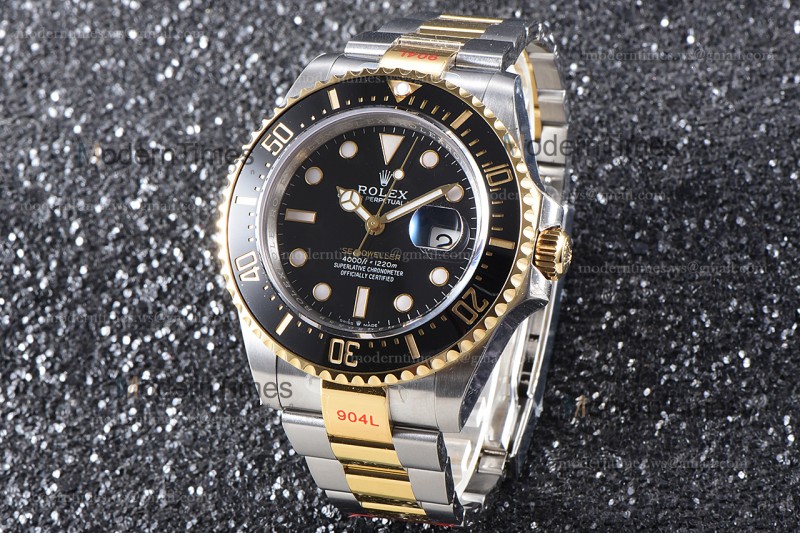 Rolex Sea Dweller Series YG/YG TT Cer Blk GMF Automatic m126603-0001