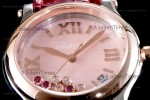 Chopard Happy Diams Sapphire RG/LE TT Pin/Red YFF ASIA2892-2 Automatic Happy Sport