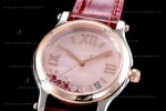 Chopard Happy Diams Sapphire RG/LE TT Pin/Red YFF ASIA2892-2 Automatic Happy Sport
