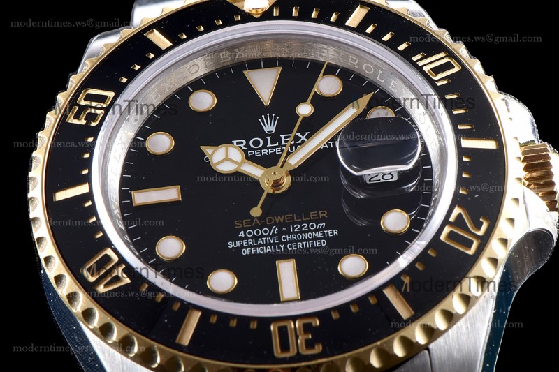 Rolex Sea Dweller Series YG/YG TT Cer Blk GMF Automatic m126603-0001