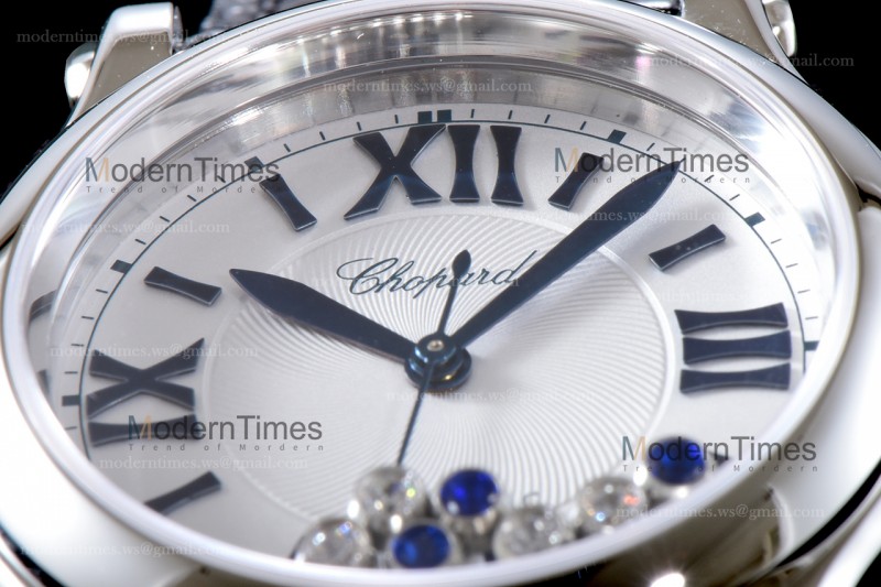 Chopard Happy Diamonds TT Sapphire SS/LE Wht/Blk YFF ASIA2892-2 Automatic 278559-3001