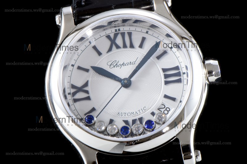 Chopard Happy Diamonds TT Sapphire SS/LE Wht/Blk YFF ASIA2892-2 Automatic 278559-3001