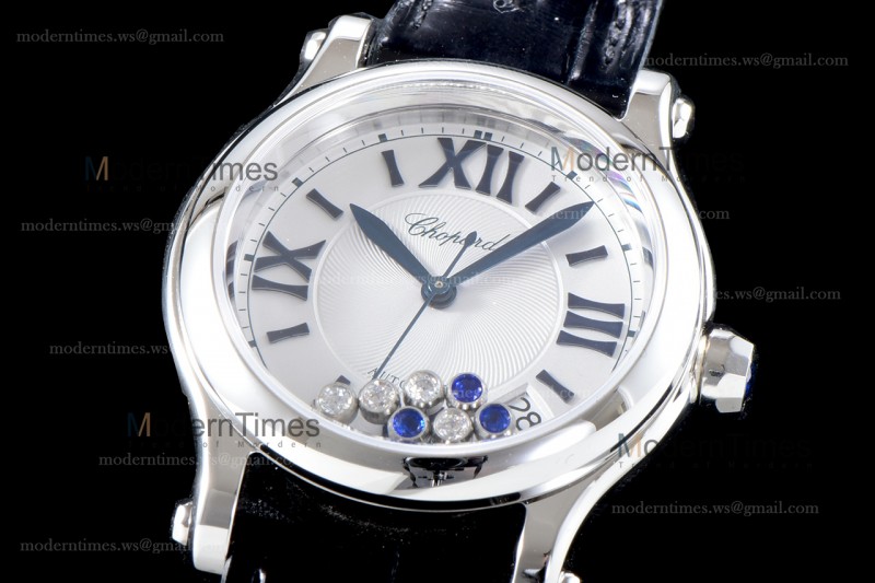 Chopard Happy Diamonds TT Sapphire SS/LE Wht/Blk YFF ASIA2892-2 Automatic 278559-3001