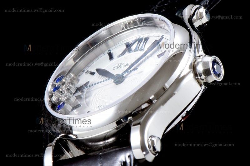 Chopard Happy Diamonds TT Sapphire SS/LE Wht/Blk YFF ASIA2892-2 Automatic 278559-3001