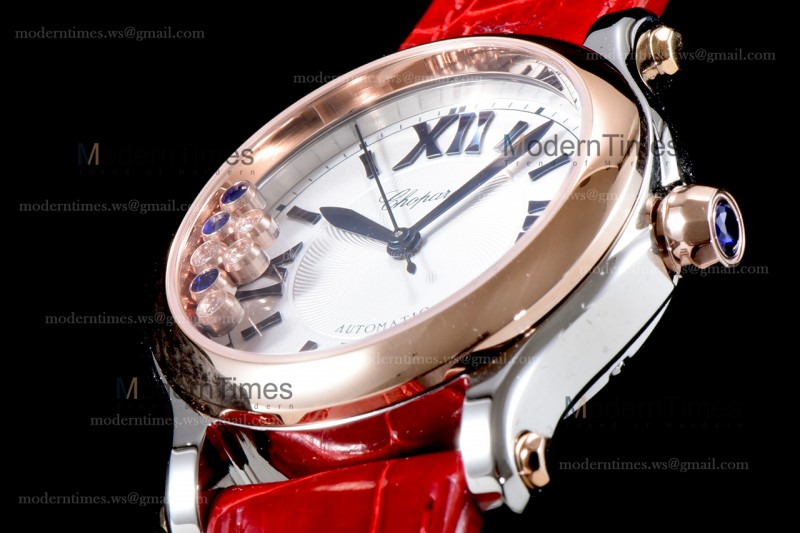 Chopard Happy Diamonds TT/TT Sapphire RG/LE Wht/Red YFF ASIA2892-2 Automatic 278559-6008