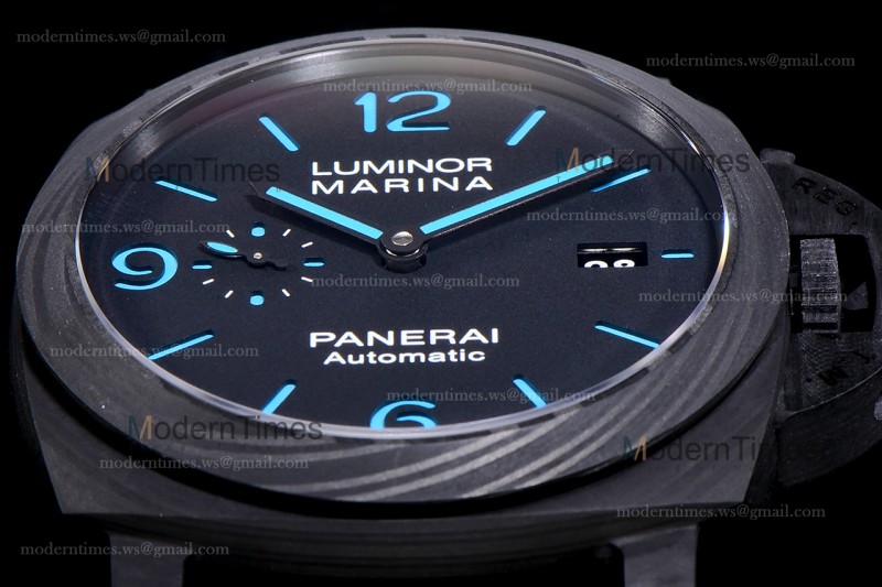 Panerai Luminor Series Carbon SS/LE Blk/Blk VSF Automatic PAM01661
