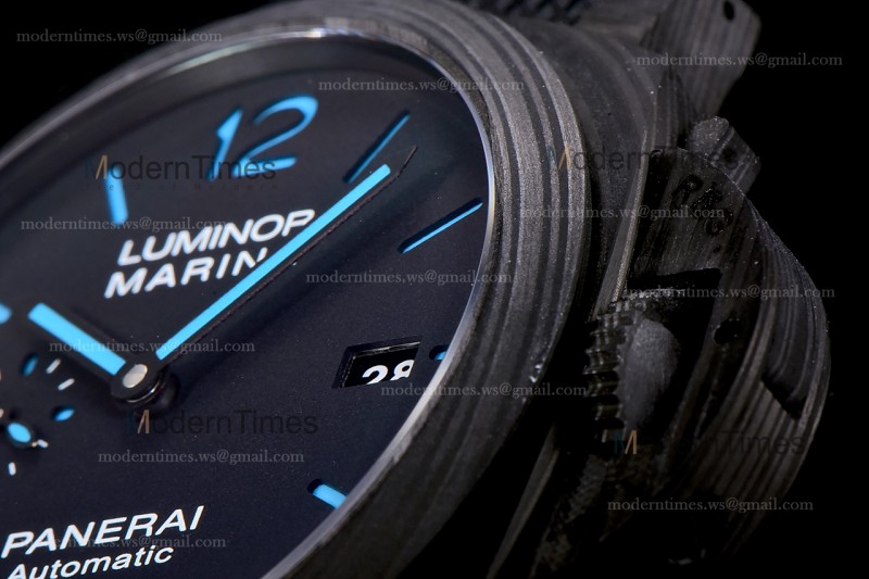 Panerai Luminor Series Carbon SS/LE Blk/Blk VSF Automatic PAM01661