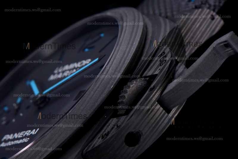 Panerai Luminor Series Carbon SS/LE Blk/Blk VSF Automatic PAM01661