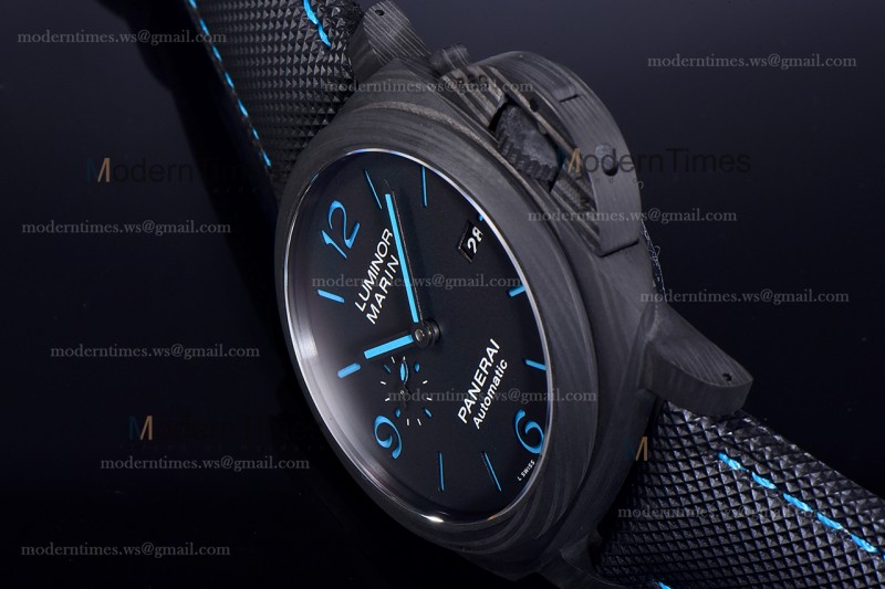 Panerai Luminor Series Carbon SS/LE Blk/Blk VSF Automatic PAM01661