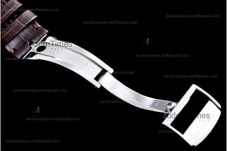 Bvlgari OCTO Series SS/LE Wht/Bro ZLO Automatic 102207 BGO41WSLD