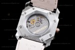 Bvlgari OCTO Series SS/LE Wht/Bro ZLO Automatic 102207 BGO41WSLD