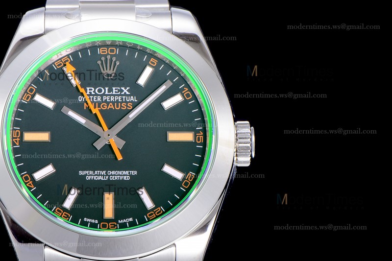 Rolex Milgauss SS/SS Grn Cal.3131 ARF Automatic m116400gv-0001