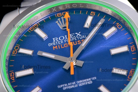Rolex Milgauss SS/SS Blu Cal.3131 ARF Automatic m116400gv-0002