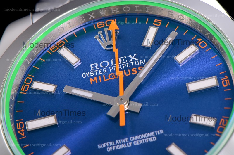 Rolex Milgauss SS/SS Blu Cal.3131 ARF Automatic m116400gv-0002
