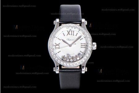 Chopard Happy Diamonds Sapphire SS/SC Wht/Blk YFF ASIA2892-2 Automatic 278559-3003