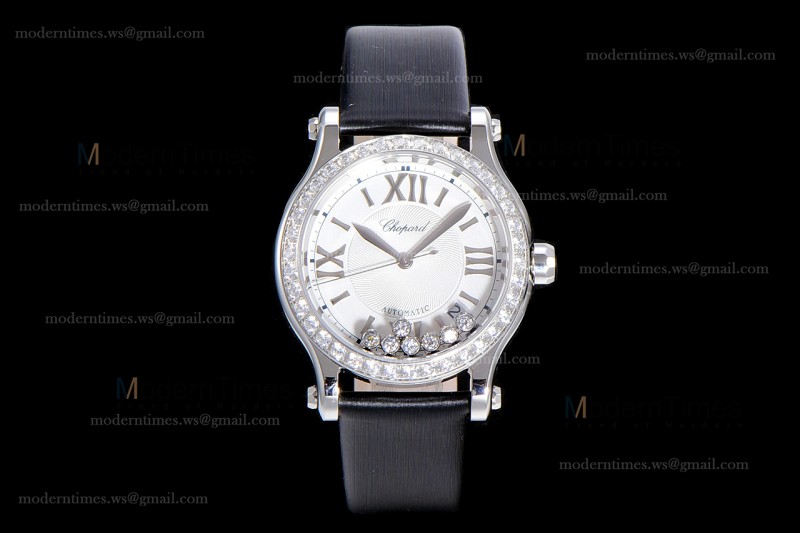 Chopard Happy Diamonds Sapphire SS/SC Wht/Blk YFF ASIA2892-2 Automatic 278559-3003