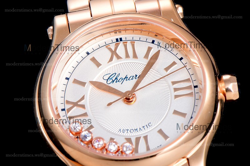 Chopard Happy Sport Diams Sapphire RG/RG Wht YFF Automatic 274893-5003