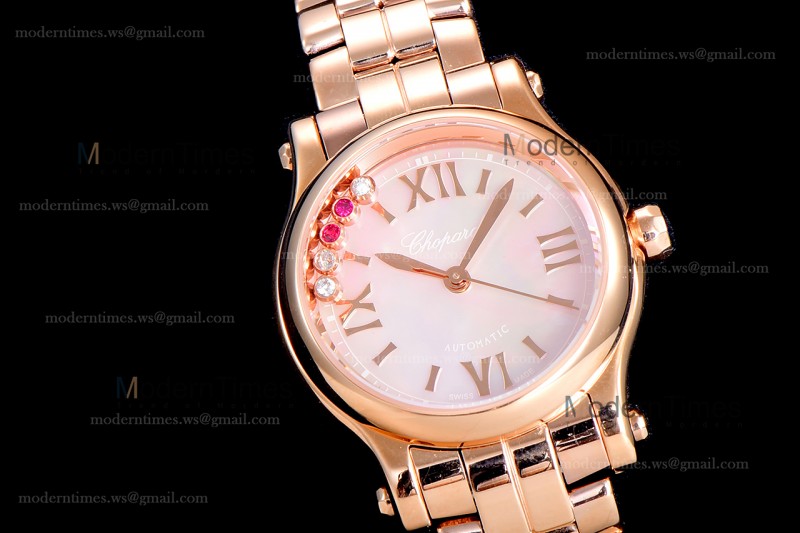 Chopard Happy Sport Diams Sapphire RG/RG Pin YFF Automatic 274893-5003
