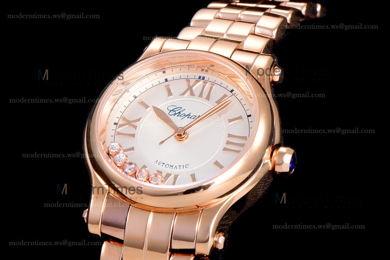 Chopard Happy Sport Diams Sapphire RG/RG Wht YFF Automatic 274893-5003