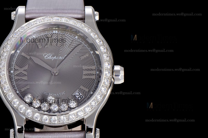Chopard Happy Diamonds Sapphire SS/SC Gry/Gry YFF ASIA2892-2 Automatic 278559-3003