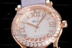 Chopard Happy Diamonds Sapphire RG/SC Wht/Gry YFF ASIA2892-2 Automatic 278559-3003
