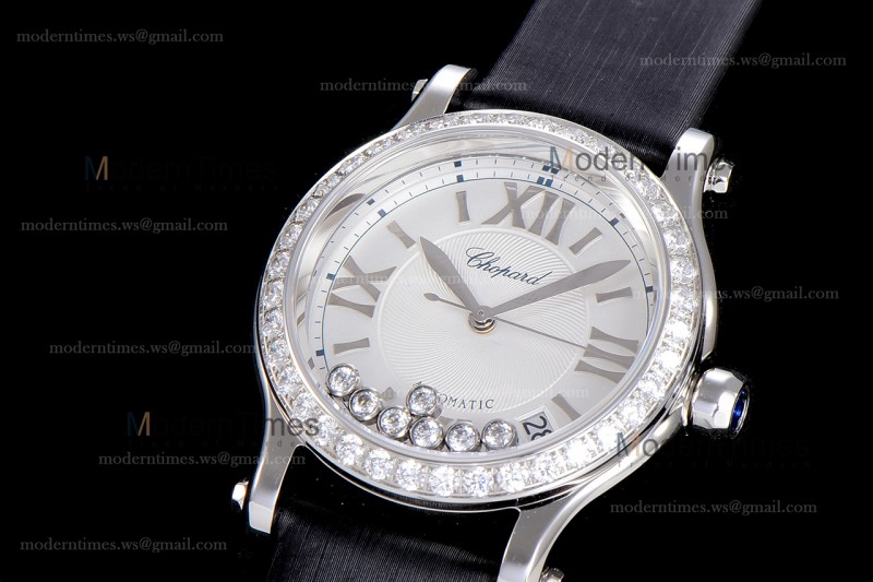 Chopard Happy Diamonds Sapphire SS/SC Wht/Blk YFF ASIA2892-2 Automatic 278559-3003