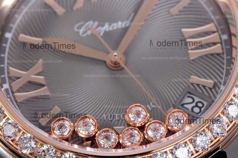 Chopard Happy Diamonds Sapphire RG/SC Gry/Gry YFF ASIA2892-2 Automatic 278559-3003