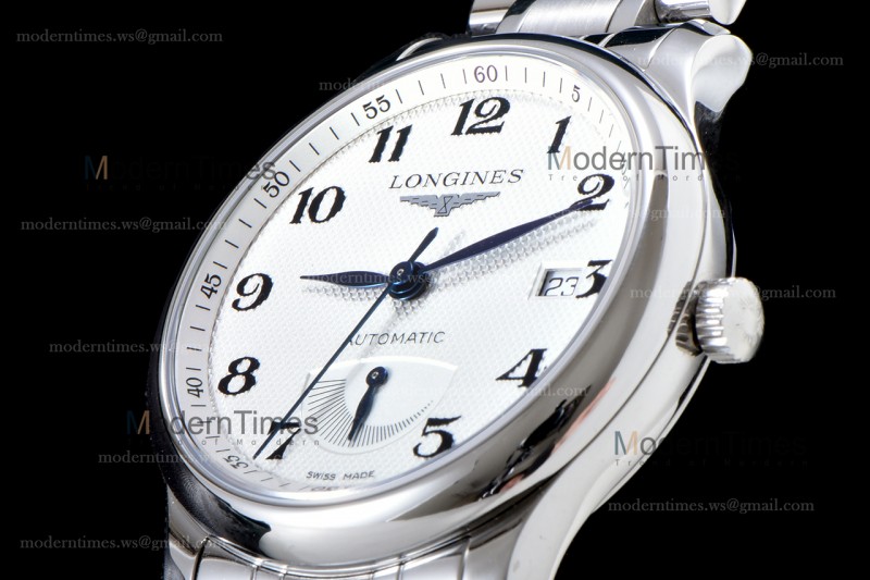 Longines Record Series SS/SS Wht GSF Automatic L2.666.4.78.6