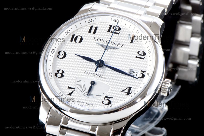 Longines Record Series SS/SS Wht GSF Automatic L2.666.4.78.6