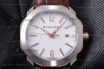 Bvlgari OCTO Series RG/LE Wht/Bro ZLO TT Aitomatic 102703 OC41C6SPGLD