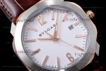 Bvlgari OCTO Series RG/LE Wht/Bro ZLO TT Aitomatic 102703 OC41C6SPGLD