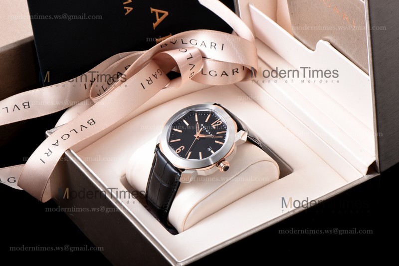 Bvlgari OCTO Series RG/LE Blk/Blk ZLO TT Aitomatic 102703 OC41C6SPGLD