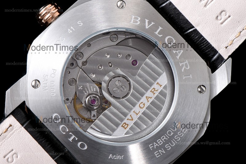 Bvlgari OCTO Series RG/LE Wht/Gra ZLO TT Aitomatic 102703 OC41C6SPGLD