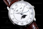 Blancpain Villeret SS/LE Wht/Bro Sapphire OMF Automatic 6654-1127-55B