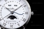 Blancpain Villeret SS/LE Wht/Blk Sapphire OMF Automatic 6654-1127-55B