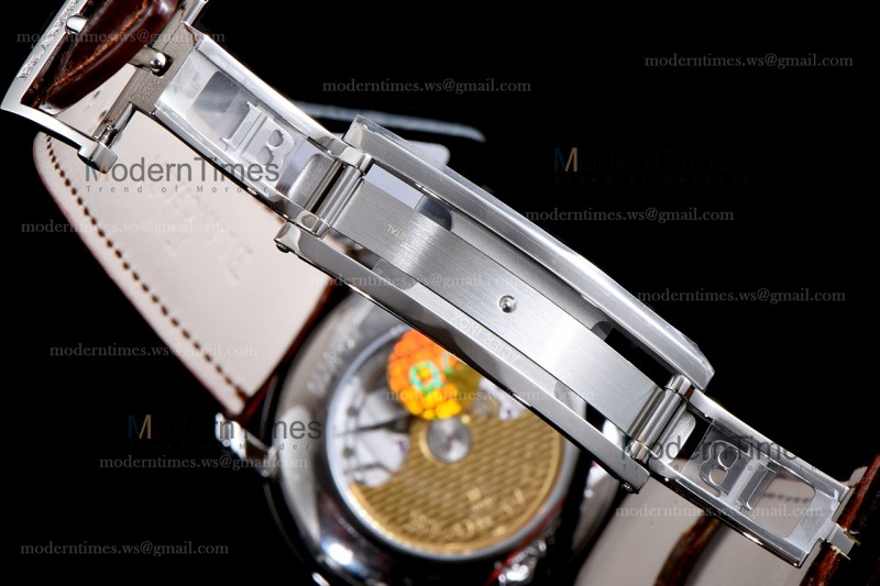 Blancpain Villeret SS/LE Wht/Bro Sapphire OMF Automatic 6654-1127-55B