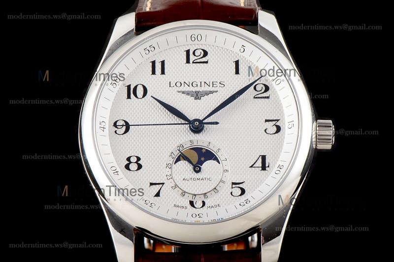 Longines Conquest Classic Series SS/LE Wht/Bro GSF Automatic L2.909.4.78.3
