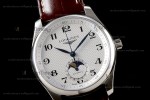 Longines Conquest Classic Series SS/LE Wht/Bro GSF Automatic L2.909.4.78.3