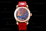 Chopard Happy Diams Sapphire RG/LE TT Gra/Red YFF ASIA2892-2 Automatic 278559-3020