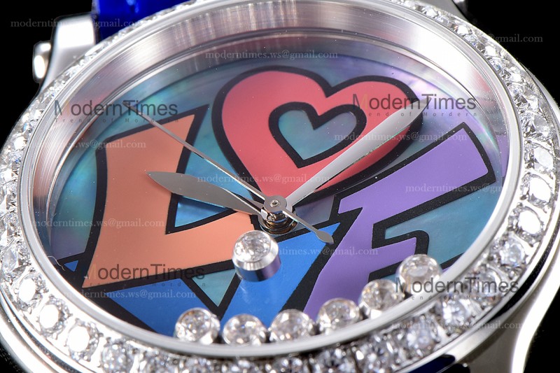 Chopard Happy Diams Sapphire SS/LE TT Gra/Blu YFF ASIA2892-2 Automatic 278559-3021