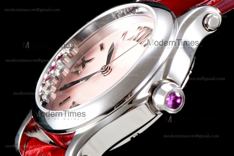 Chopard Happy Diamonds Sapphire SS/LE Pin/Red YFF ASIA2892-2 Automatic Happy Sport