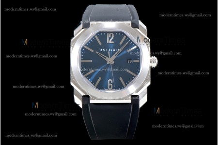 Bvlgari OCTO Series SS/RU Blu/Blk BVF Automatic 102429 BGO38C3SLD