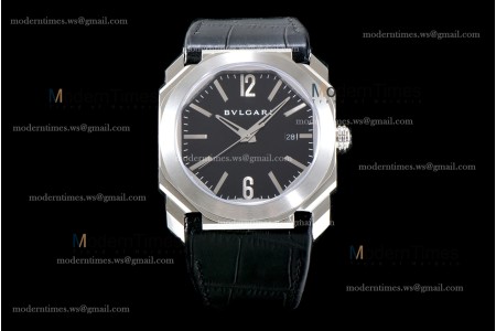 Bvlgari OCTO Series SS/LE Blk/Blk BVF Automatic 101964 BGO41BSLD