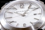 Bvlgari OCTO Series SS/RU Wht/Blk BVF Automatic 101964 BGO41BSLD