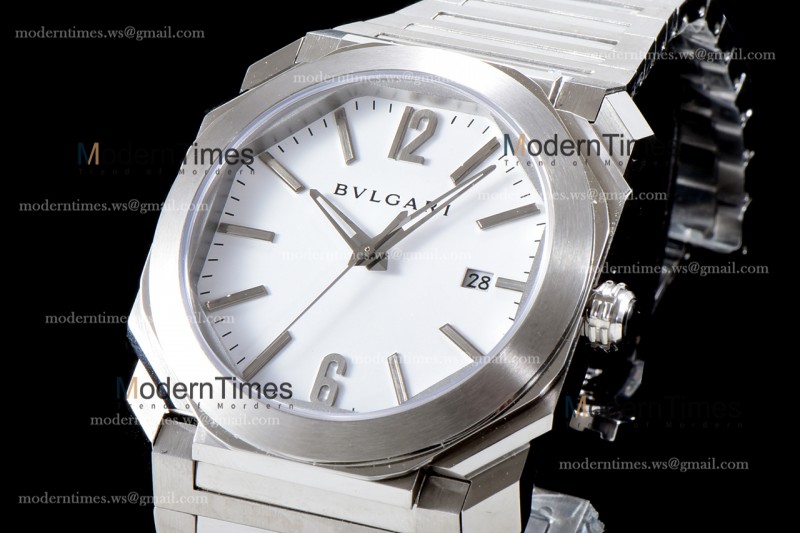 Bvlgari OCTO Series SS/SS Wht BVF Automatic 102031 BGO41BSSD