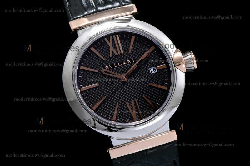 Bvlgari LVCEA Series RG/LE blk/Blk TT BVF Automatic 